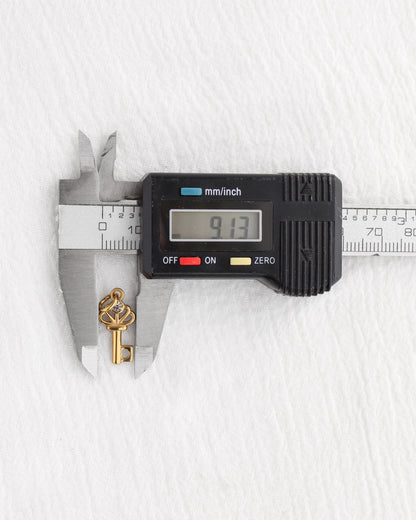 19mm Key w/ CZ PVD Charm, CH387