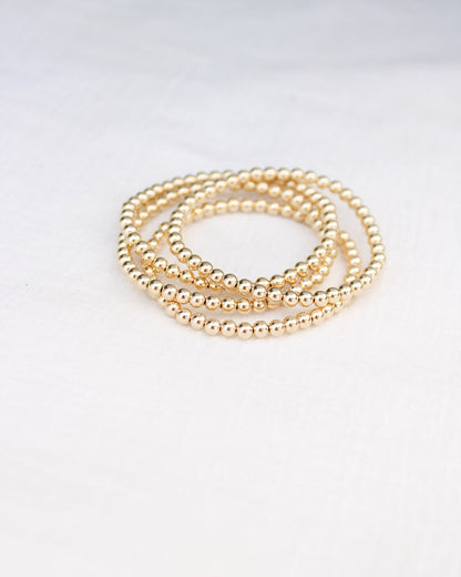 6.5" 4mm Beaded Bracelet, BR6