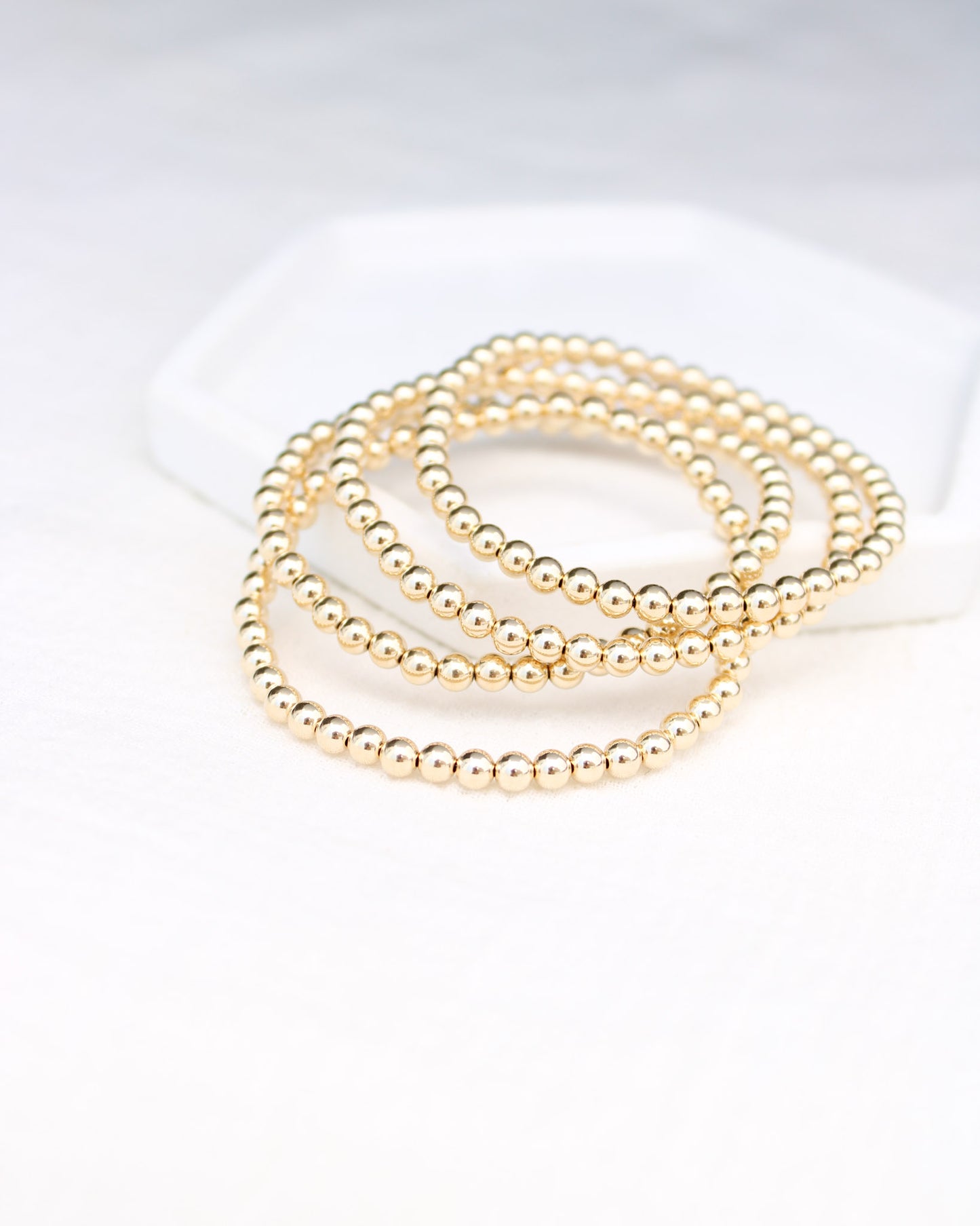 6.5" 4mm Beaded Bracelet, BR6