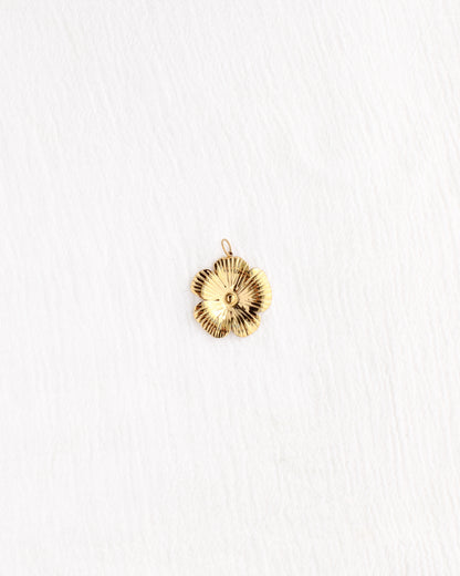 27mm Large Flower PVD Charm, CH406