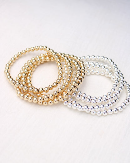 6.5" 5mm Beaded Bracelet, BR07
