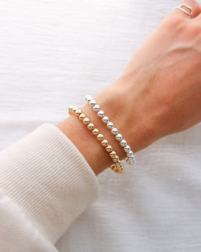 6.5" 5mm Beaded Bracelet, BR07