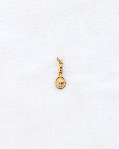 21mm Tennis Racket PVD Charm, CH391