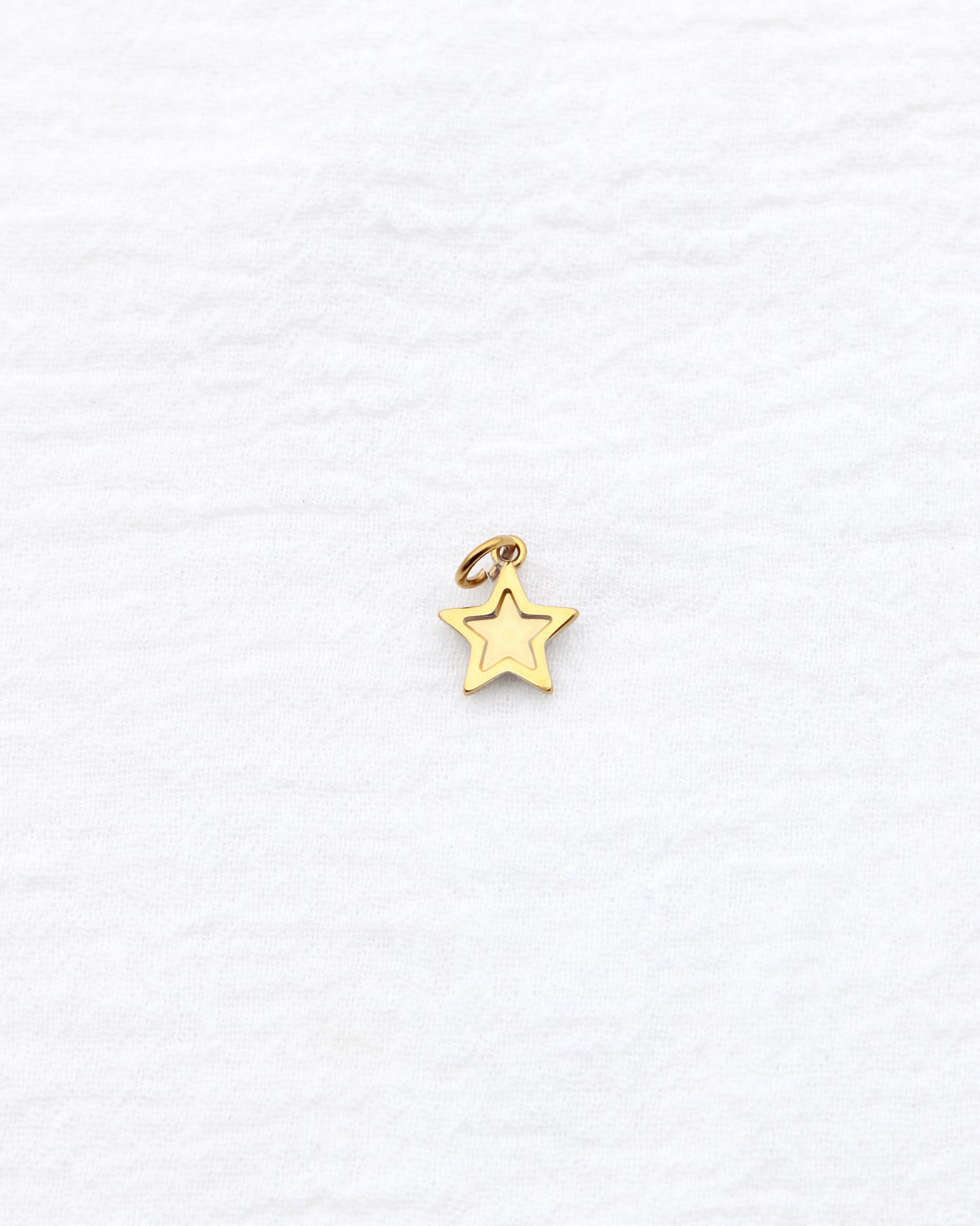 14mm Star w/ Multi Zircon PVD Charm, CH396