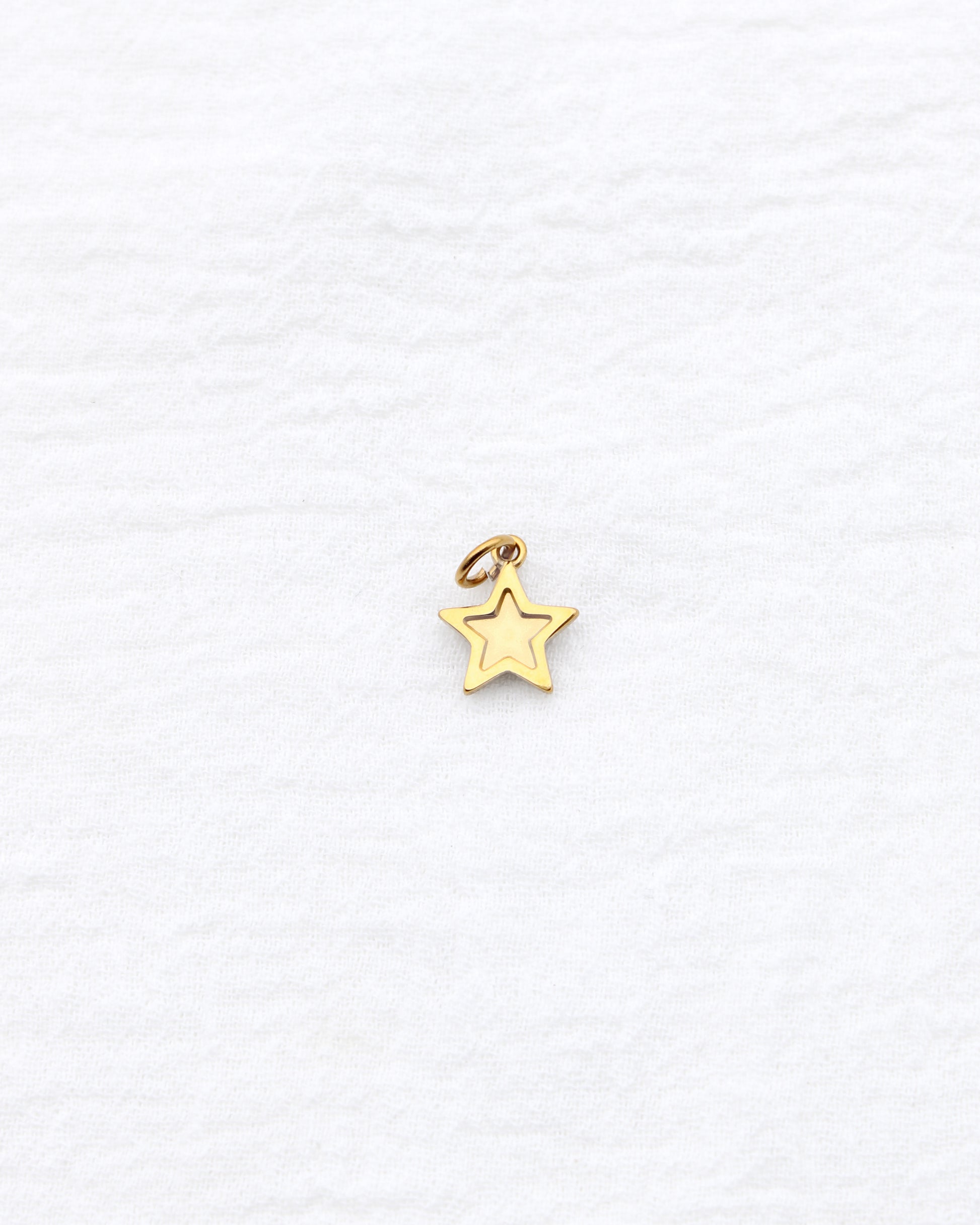 14mm Star w/ Multi Zircon PVD Charm, CH396