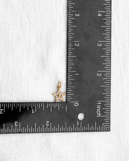 14mm Star w/ Multi Zircon PVD Charm, CH396