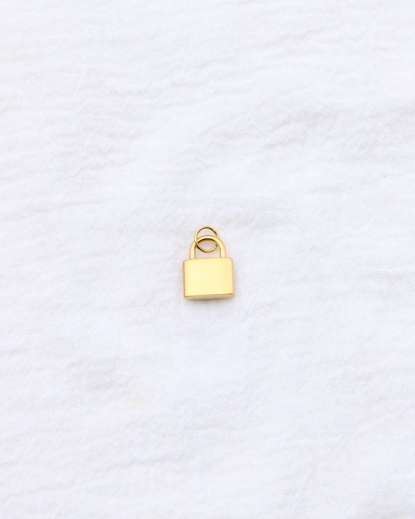 14mm Lock w/ Multi CZ PVD Charm, CH392