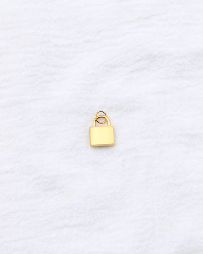 14mm Lock w/ Multi CZ PVD Charm, CH392