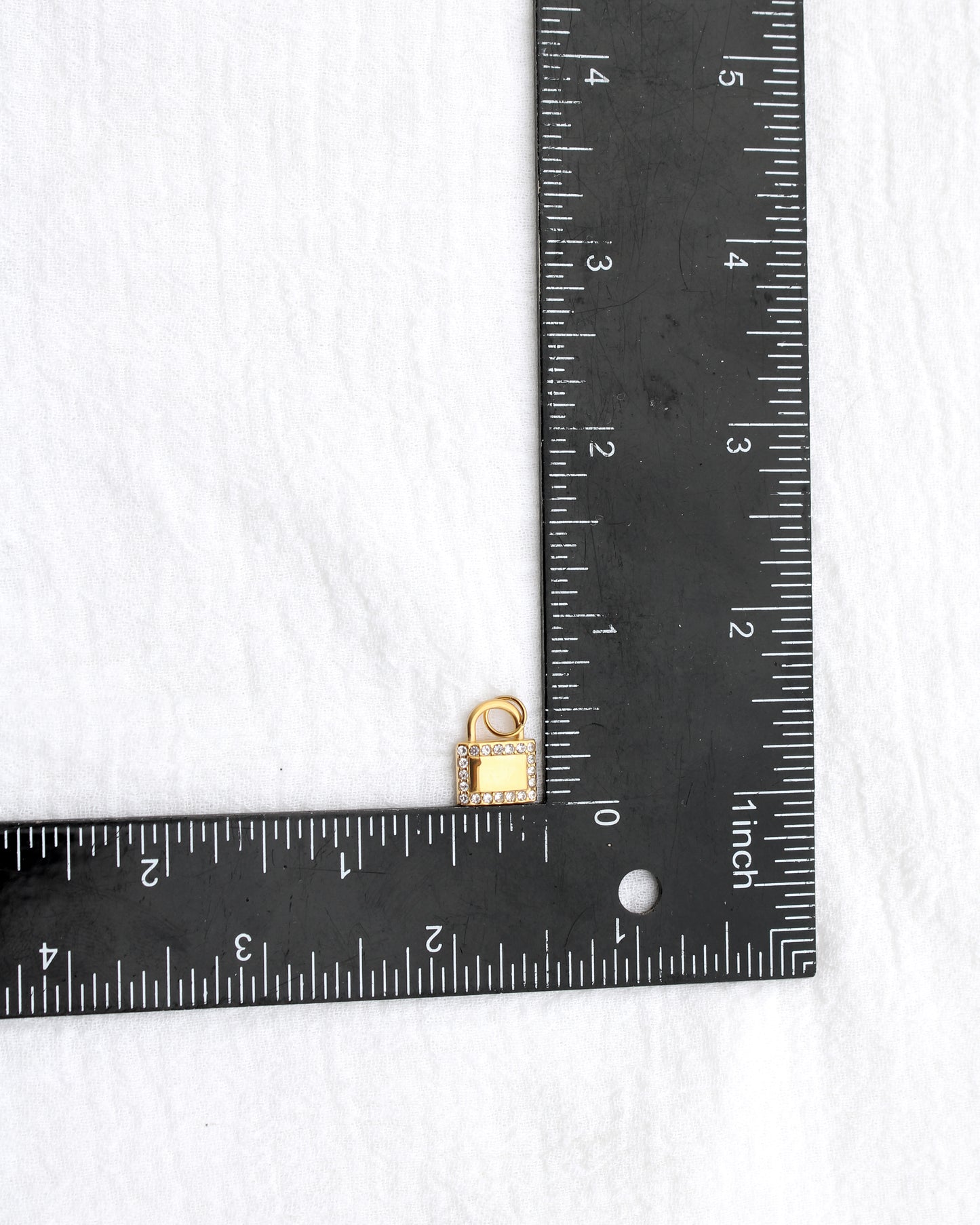 14mm Lock w/ Multi CZ PVD Charm, CH392