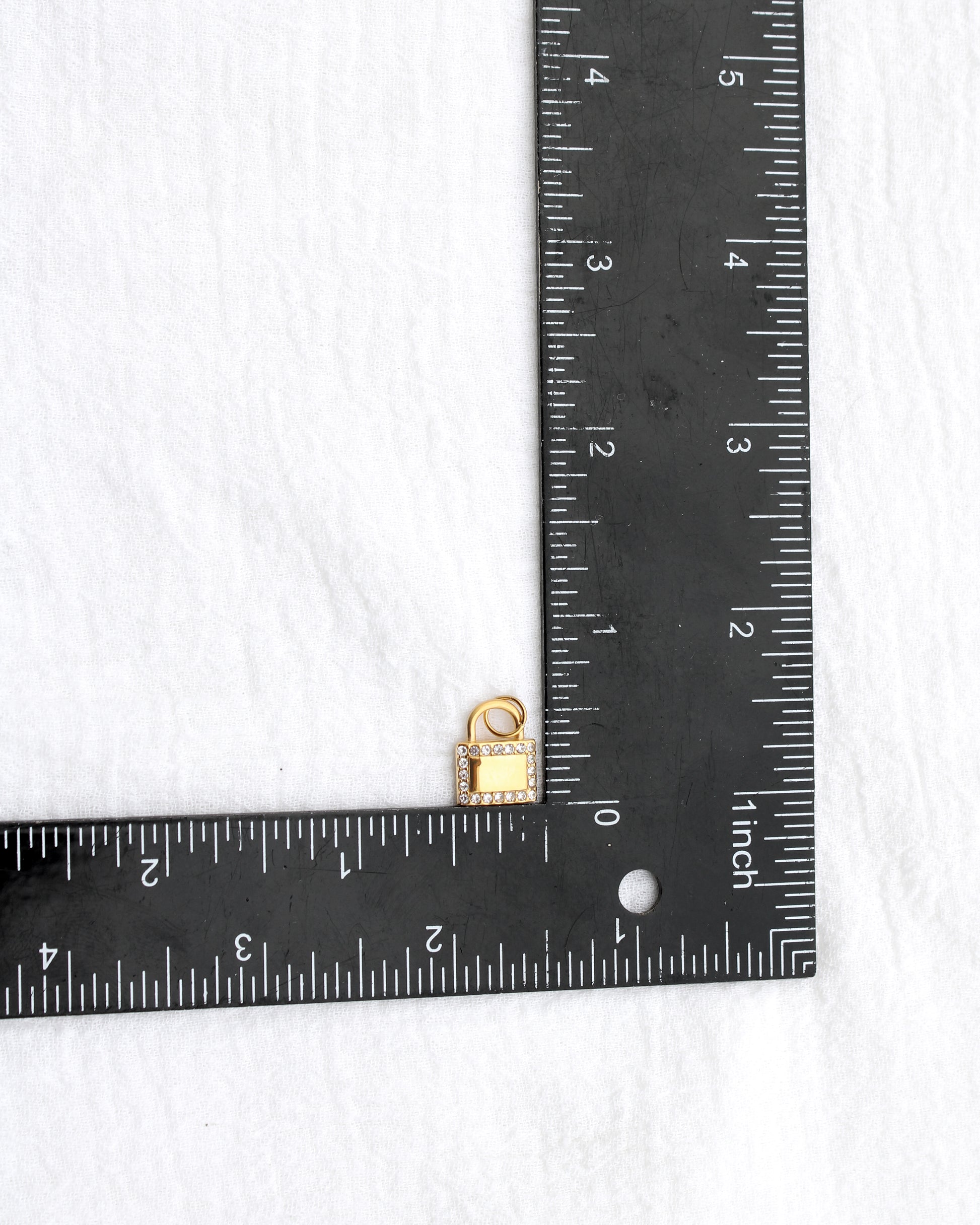 14mm Lock w/ Multi CZ PVD Charm, CH392