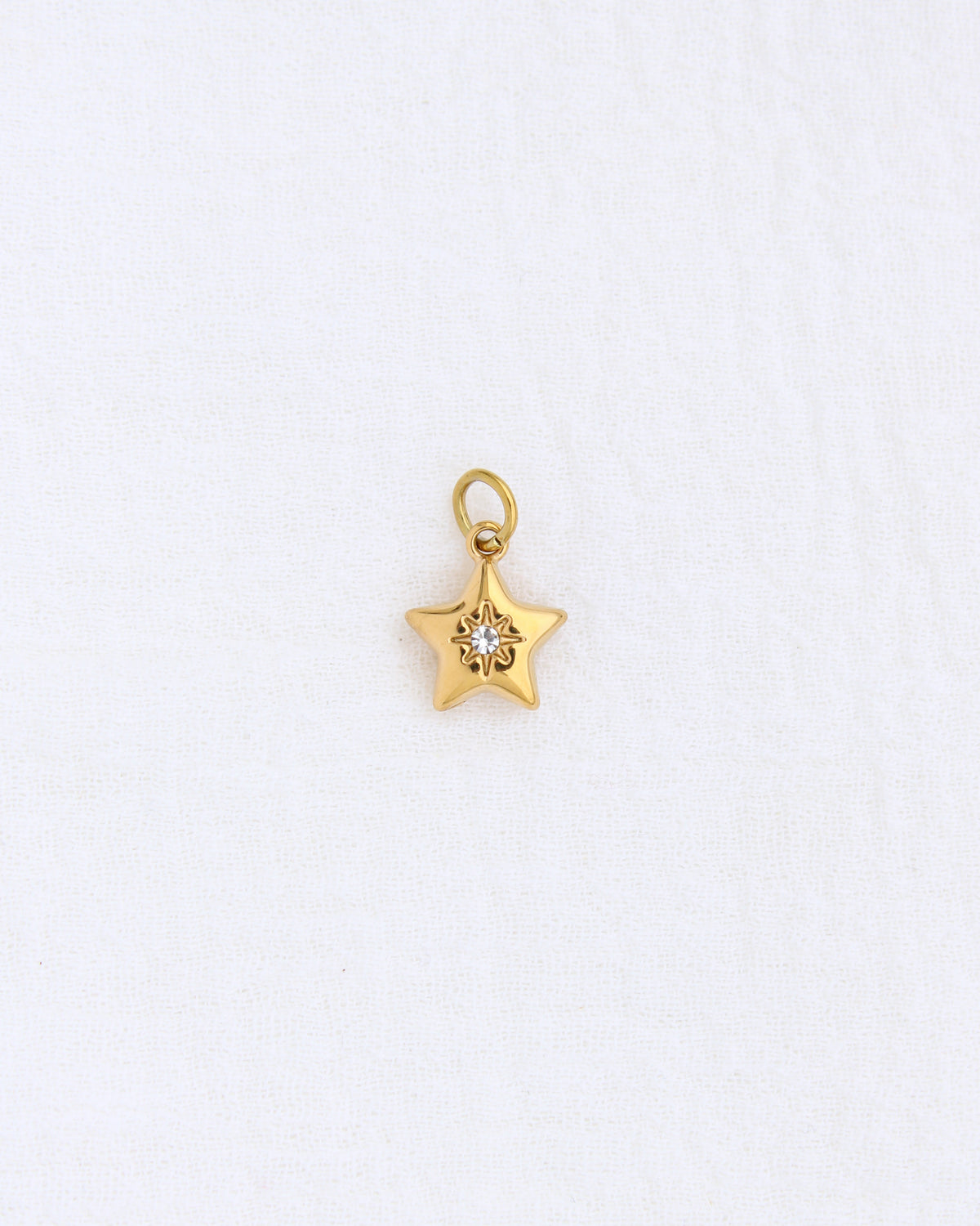 14mm Star w/ Zircon PVD Charm, CH394