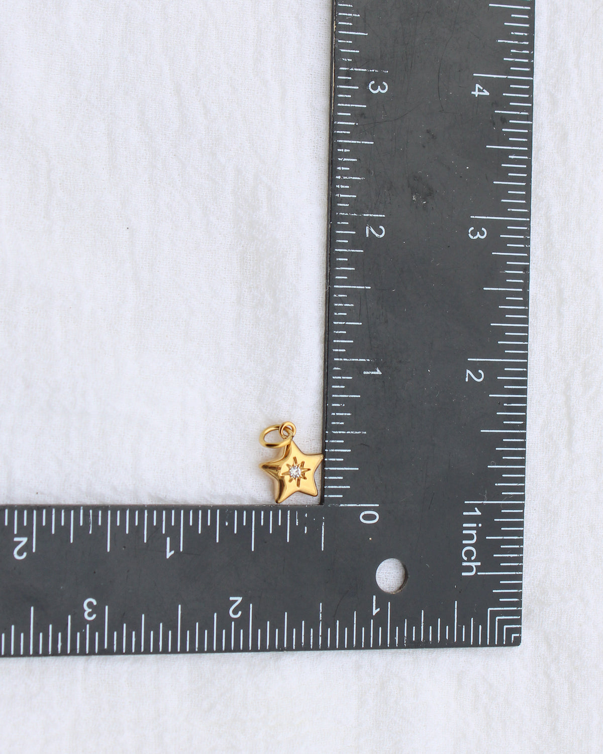 14mm Star w/ Zircon PVD Charm, CH394