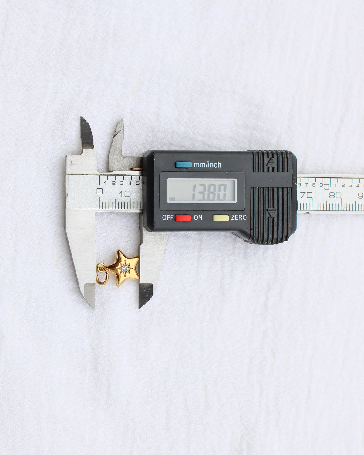 14mm Star w/ Zircon PVD Charm, CH394