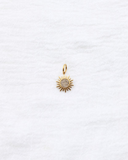 14mm Sun w/ Zircon PVD Charm, CH389