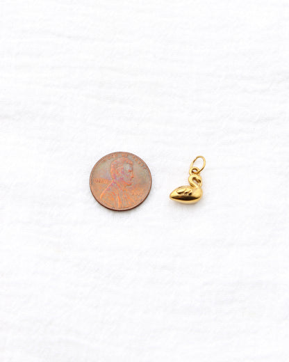 12mm Swan PVD Charm, CH390