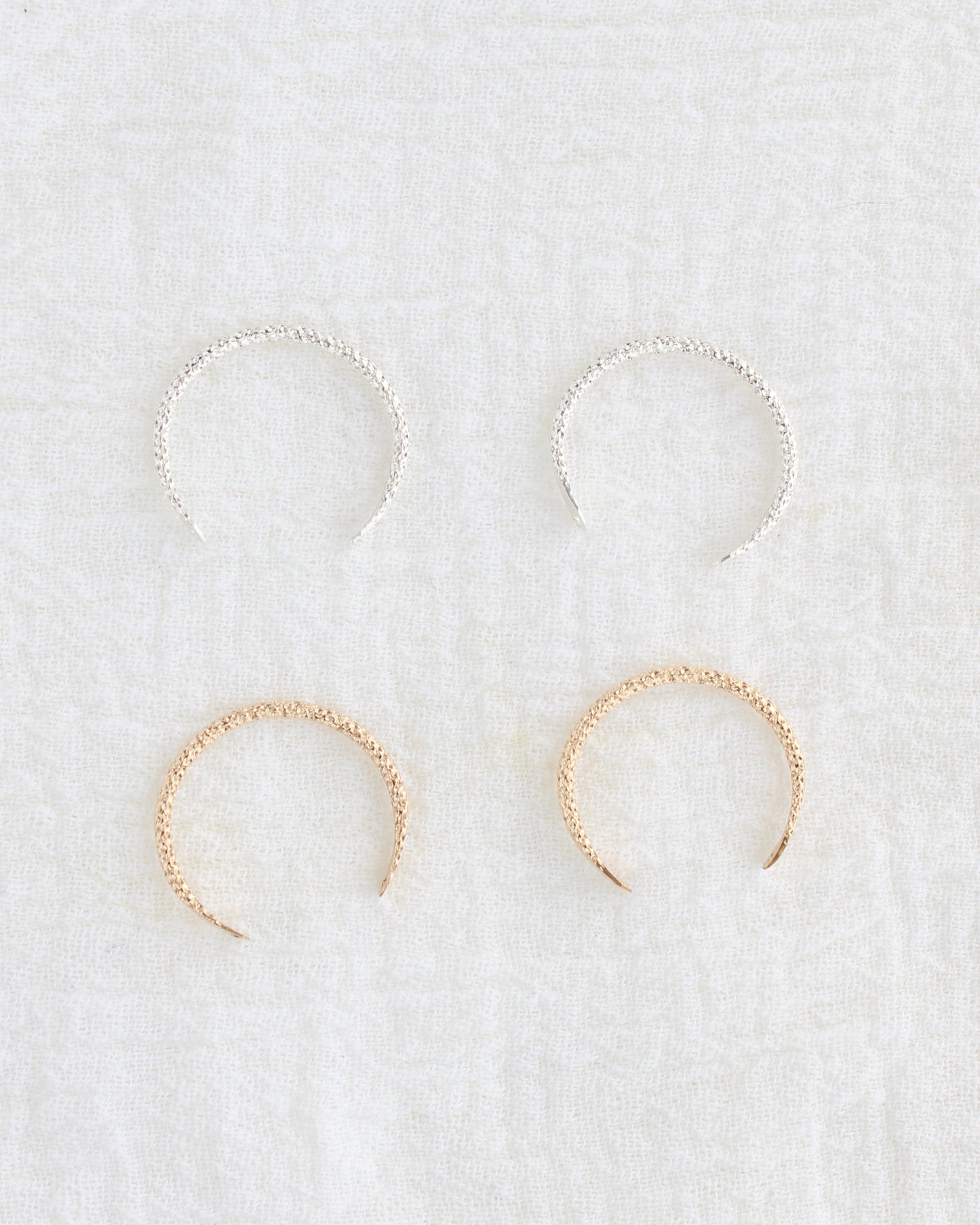 1.4mm Sparkly Cuff Ring, R73