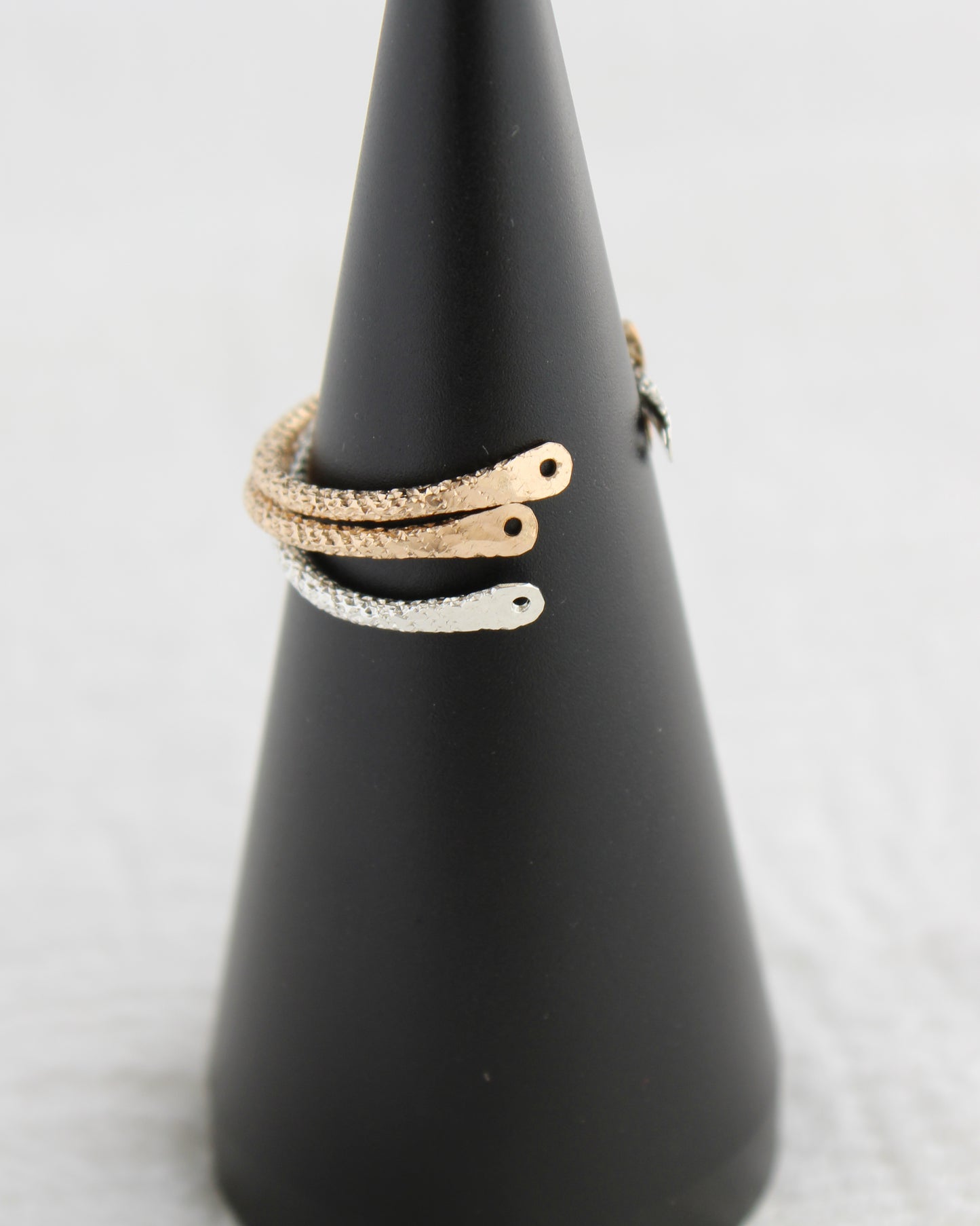 1.4mm Sparkly Cuff Ring, R73