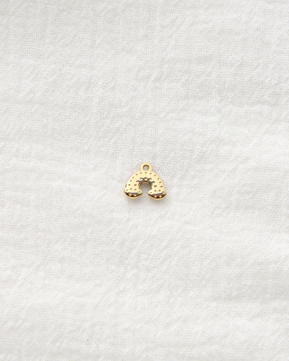 9mm Multicolor CZ Rainbow PVD Charm, CH489