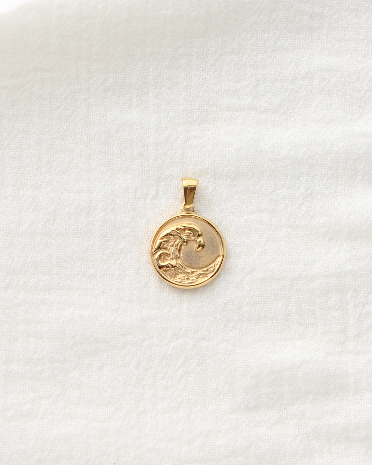 21mm Wave Disc PVD Charm, CH506