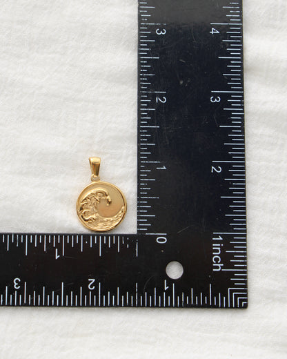 21mm Wave Disc PVD Charm, CH506