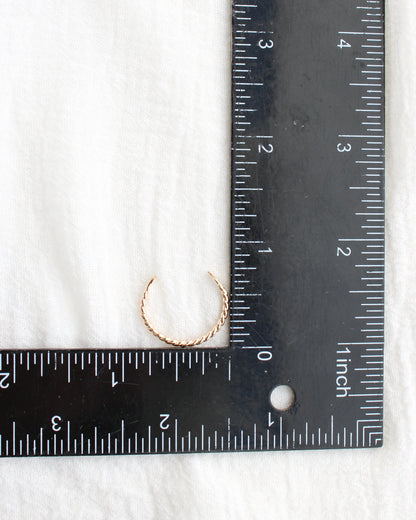 1.3mm Twisted Cuff Ring, R72