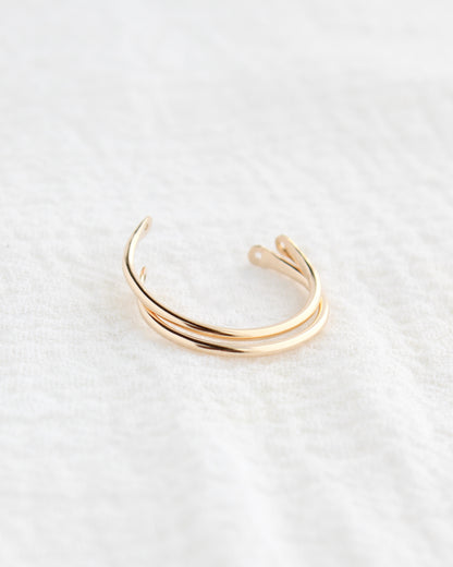 1.3mm Smooth Cuff Ring, R74