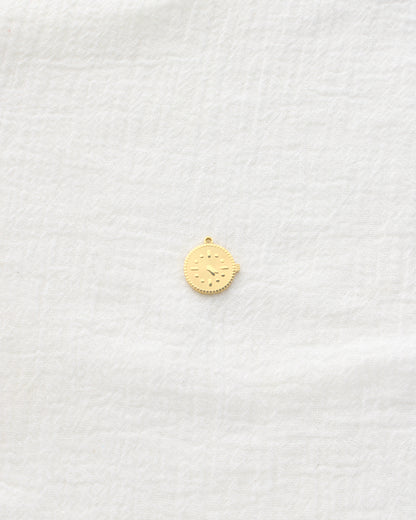 16mm Clock PVD Charm, CH502