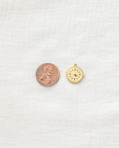 16mm Clock PVD Charm, CH502