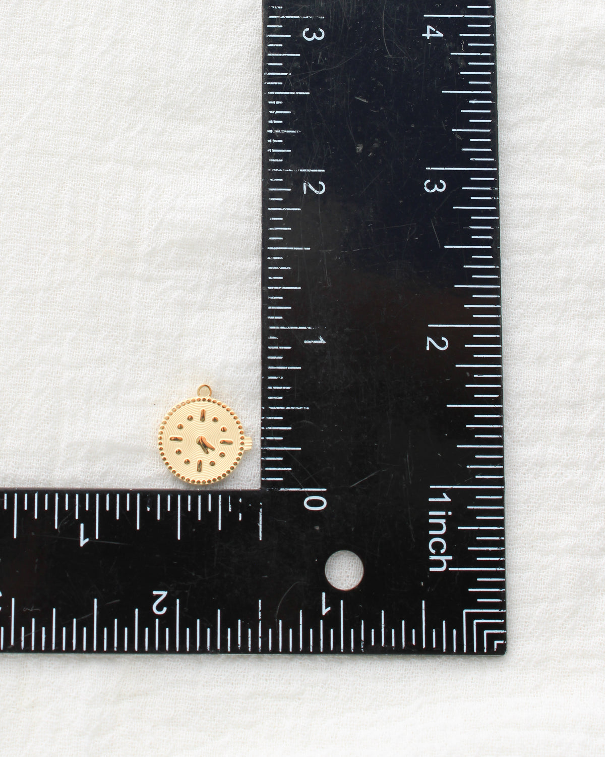 16mm Clock PVD Charm, CH502