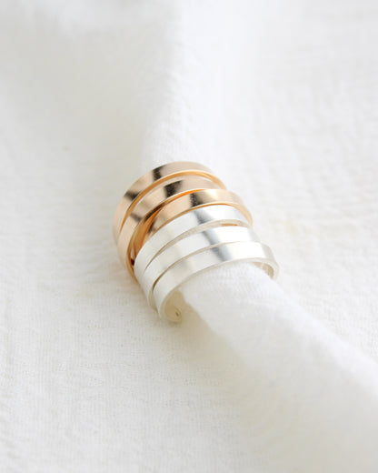 3mm Flat Cuff Ring, R75