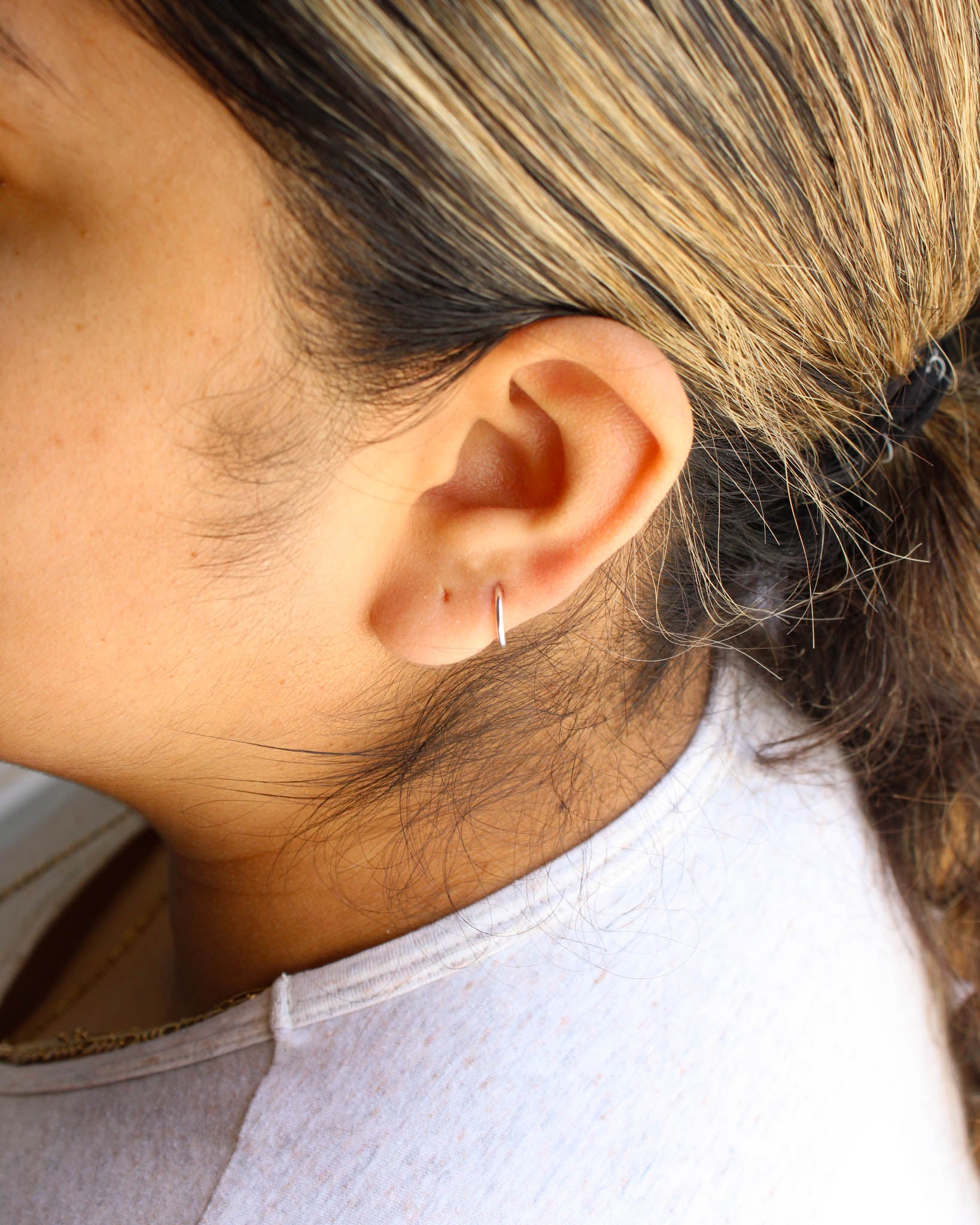 10mm Endless Hoop Earrings, E65