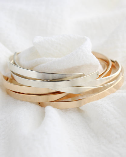 4mm Flat Cuff Bracelet, BR66