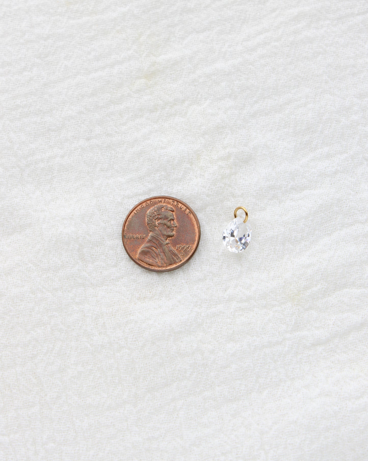6mm Teardrop PVD Charm, CH401