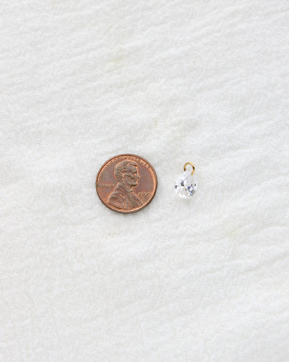 6mm Teardrop PVD Charm, CH401