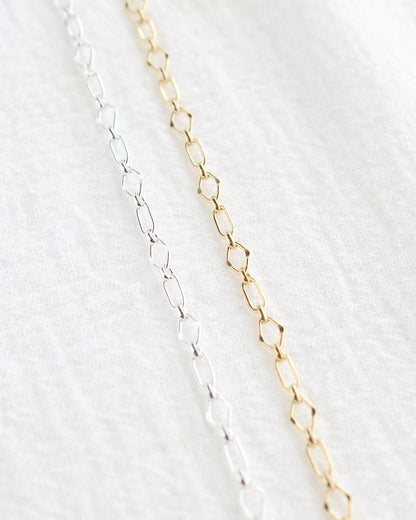 3.3mm Alternate Dapped Diamond and Oval Link Chain 1+1, S274, G274