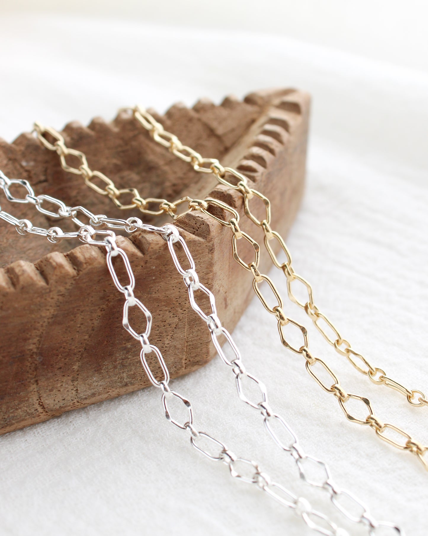 3.3mm Alternate Dapped Diamond and Oval Link Chain 1+1, S274, G274