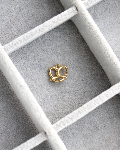 12mm Mini Pretzel PVD Charm, CH444
