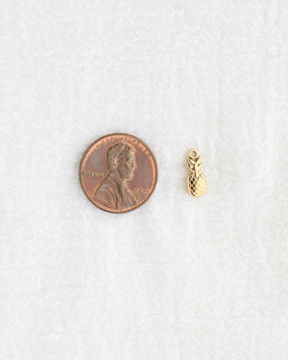 12mm Pineapple PVD Charm, CH441