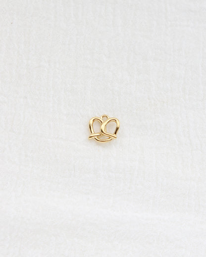 12mm Mini Pretzel PVD Charm, CH444