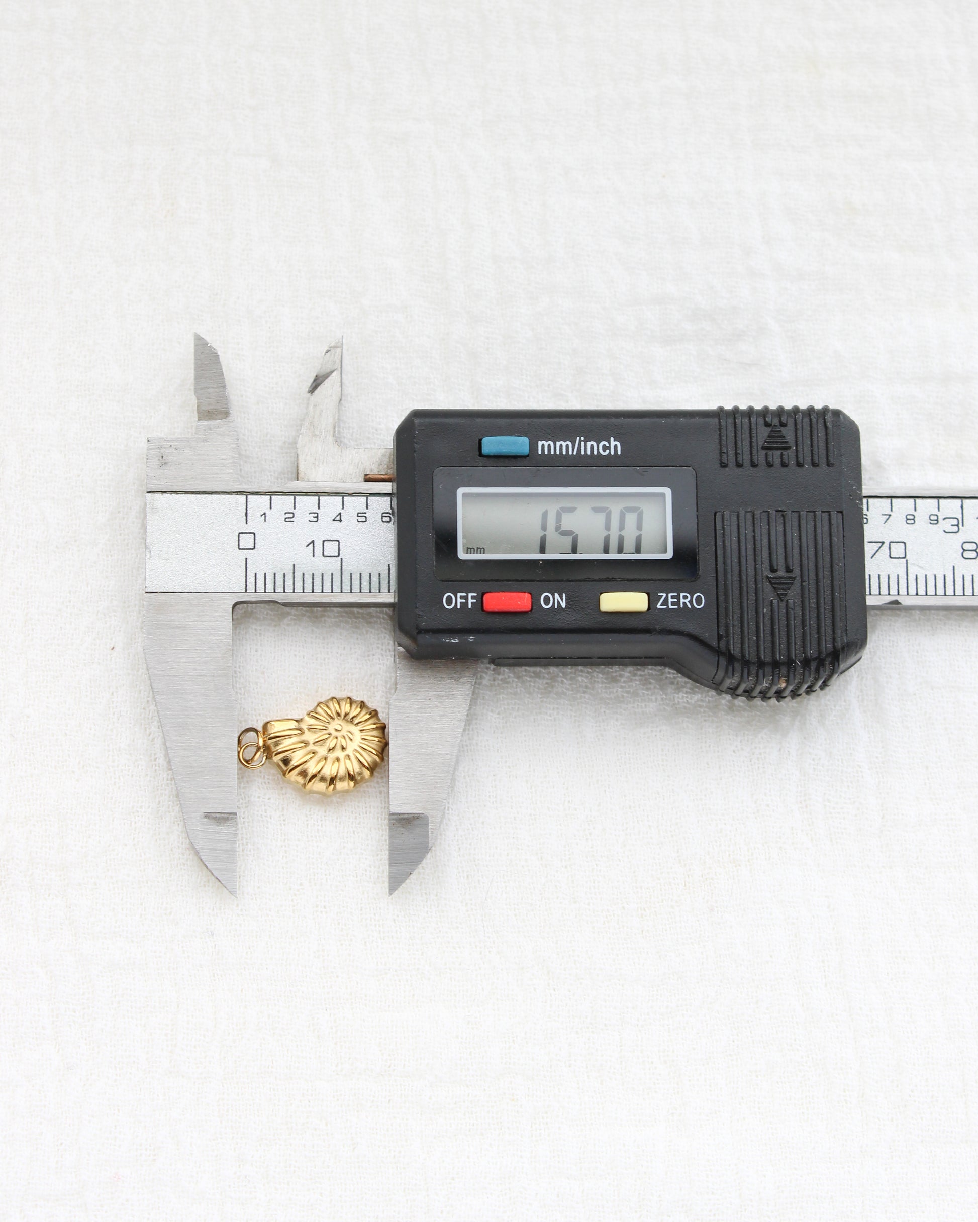 16mm Nautilus Shell PVD Charm, CH442
