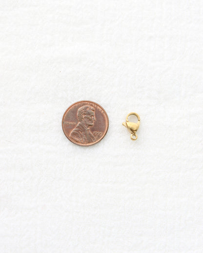 12x7mm Lobster Clasp Gold PVD, F25 (Pack of 5)