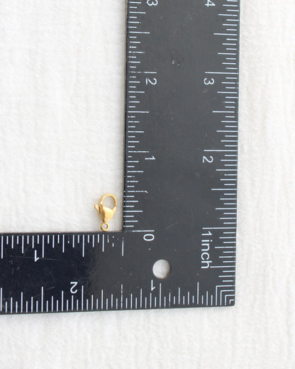 12x7mm Lobster Clasp Gold PVD, F25 (Pack of 5)