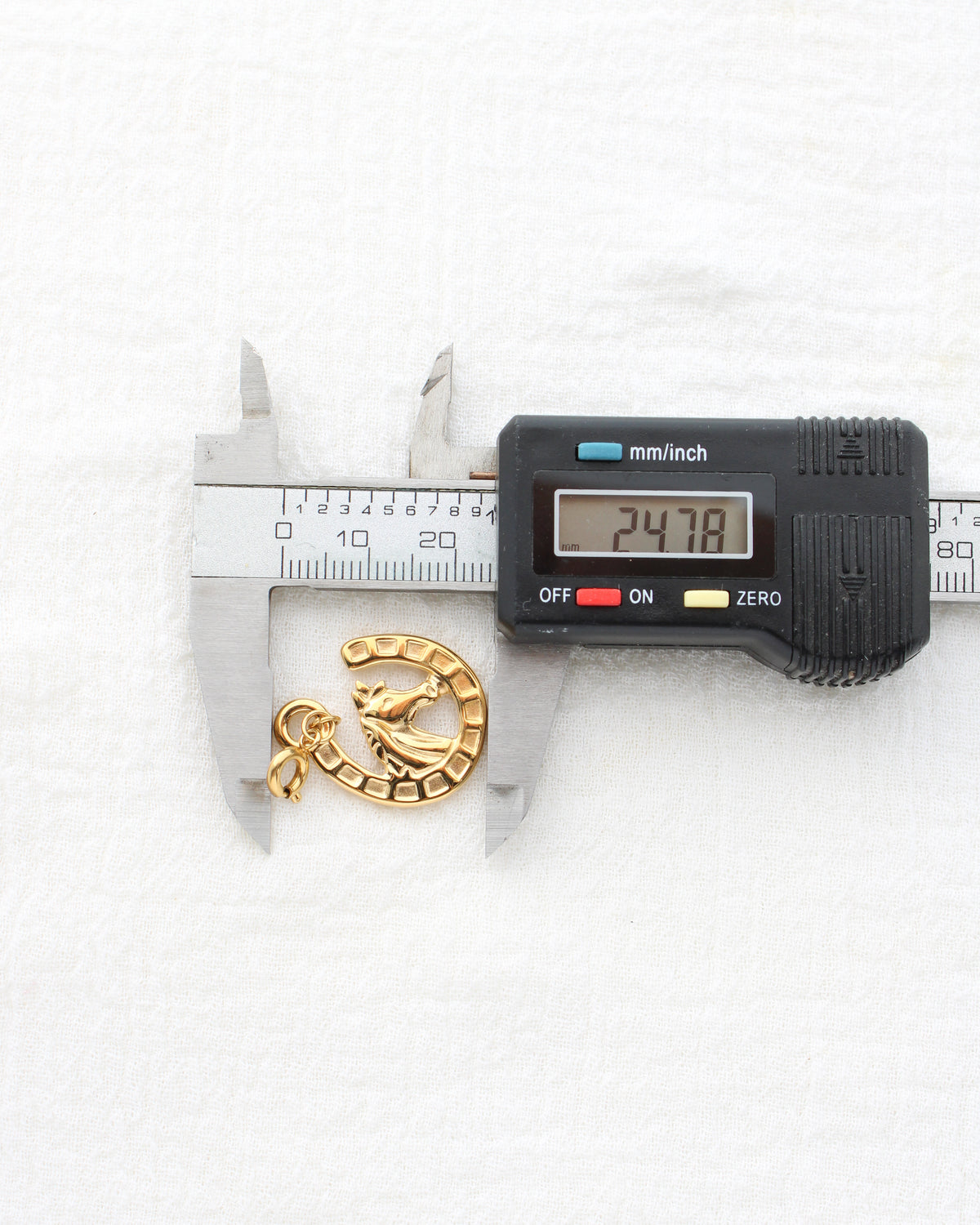 25mm Horseshoe PVD Charm, CH456