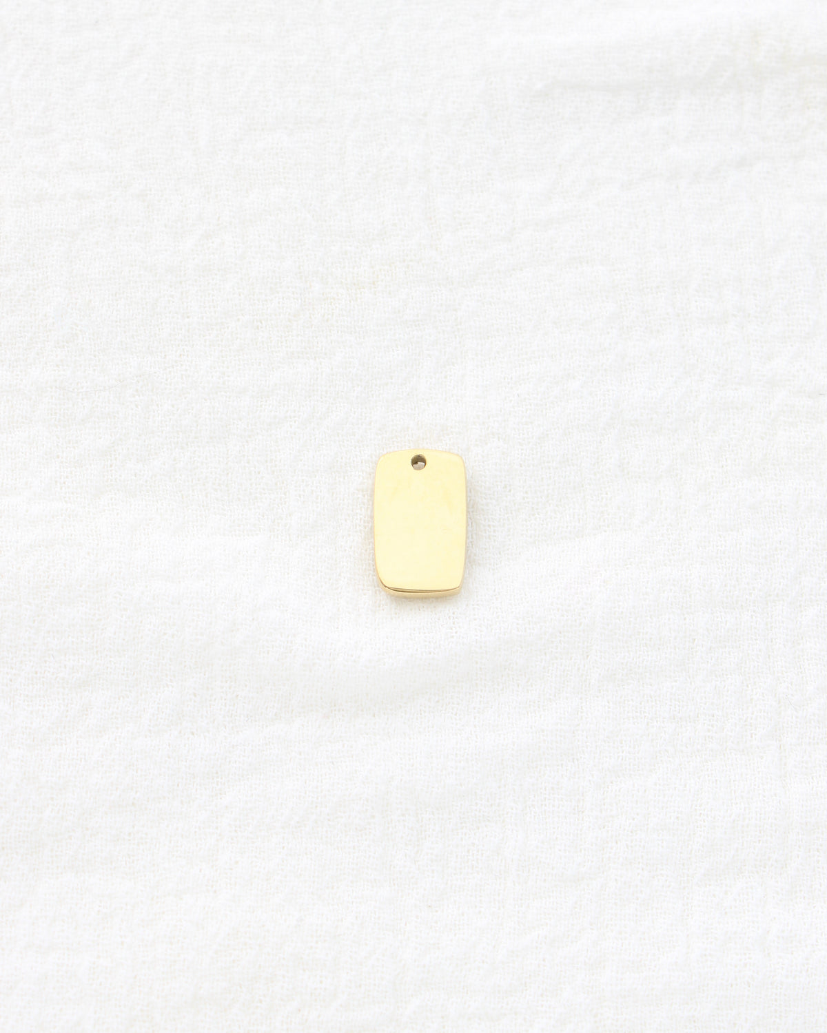15mm Moon & Stars Rectangle PVD Charm, CH448