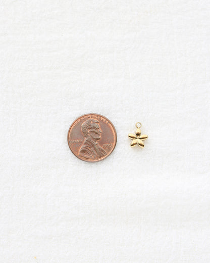 10mm Mini Flower PVD Charm, CH446