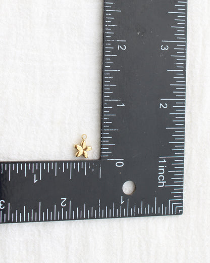 10mm Mini Flower PVD Charm, CH446