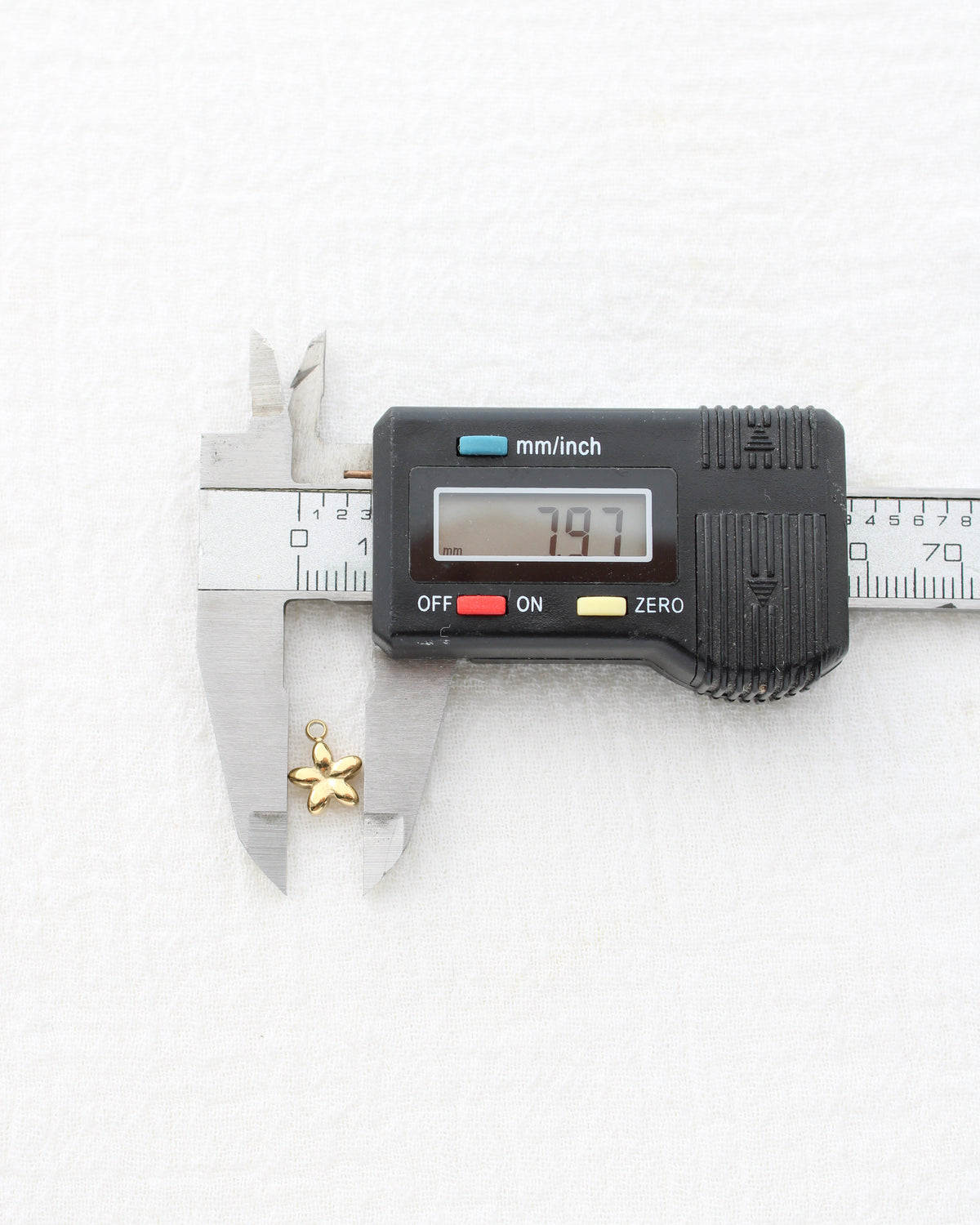 10mm Mini Flower PVD Charm, CH446
