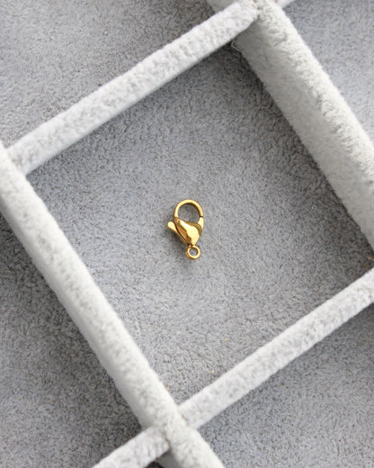 12x7mm Lobster Clasp Gold PVD, F25 (Pack of 5)