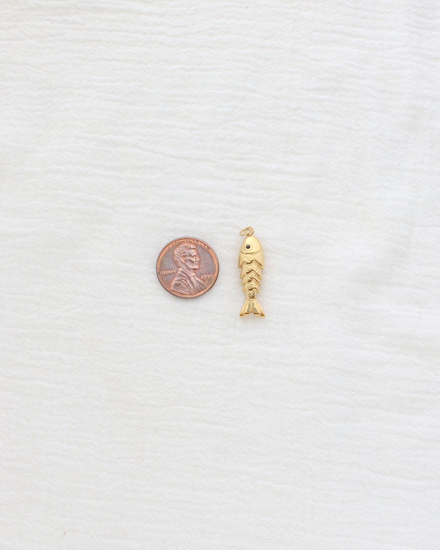 28mm Long Fish PVD Charm, CH457
