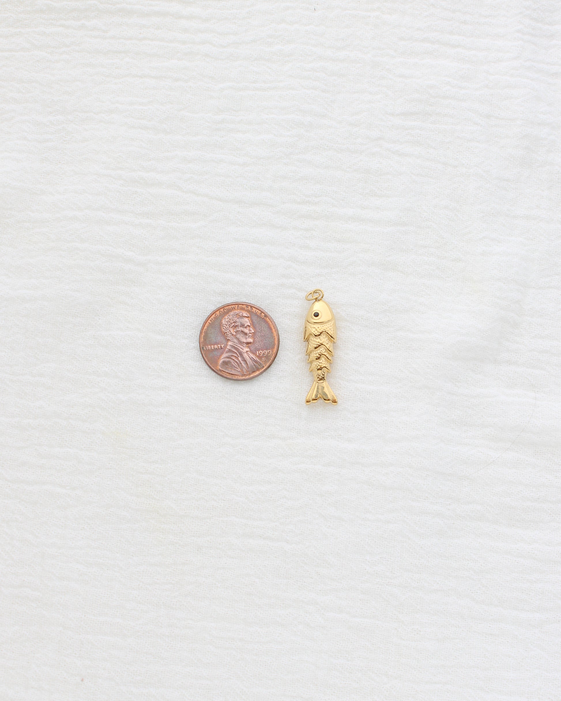 28mm Long Fish PVD Charm, CH457